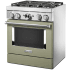 KitchenAid Commercial-Style KFDC500JAV - Commercial-Style 30 Inch Freestanding Dual Fuel Smart Range Angle View