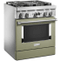 KitchenAid Commercial-Style KFDC500JAV - Commercial-Style 30 Inch Freestanding Dual Fuel Smart Range Angle View