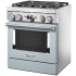 KitchenAid Commercial-Style KFDC500JMB - Commercial-Style 30 Inch Freestanding Dual Fuel Smart Range Angle View