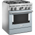 KitchenAid Commercial-Style KFDC500JMB - Commercial-Style 30 Inch Freestanding Dual Fuel Smart Range Angle View