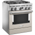 KitchenAid Commercial-Style KFDC500JMH - Commercial-Style 30 Inch Freestanding Dual Fuel Smart Range Angle View