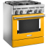 KitchenAid Commercial-Style KFDC500JYP - Commercial-Style 30 Inch Freestanding Dual Fuel Smart Range Angle View