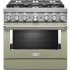 KitchenAid Commercial-Style KFDC506JAV - 36 Inch Freestanding Dual Fuel Smart Range