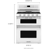 KitchenAid KFGD500EWH - 30 Inch Freestanding Gas Range