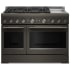 KitchenAid KFGD948SBE - 48-Inch 6 Burner Commercial-Style Gas Range with Griddle
