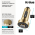 Kraus KFS1SFBB - Universal 2-Function Replacement Sprayer for Pull Down Kitchen Faucet in Spot-Free Brushed Brass