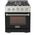 Kucht Professional KFXX Series KFX3000XBK - KFXX Series 30 Inch Freestanding Professional Gas Range in Front View