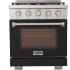Kucht Professional KFXX Series KFX3000XLPBK - KFXX Series 30 Inch Freestanding Professional Gas Range in Front View