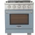 Kucht Professional KFXX Series KFX3000XLPLB - KFXX Series 30 Inch Freestanding Professional Gas Range in Front View