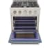Kucht Professional KFXX Series KFX3000XLPLB - KFXX Series 30 Inch Freestanding Professional Gas Range in Opened View