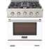 Kucht Professional KFXX Series KFX3000XLPW - KFXX Series 30 Inch Freestanding Professional Gas Range in Front View