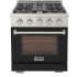 Kucht Professional KFX Series KFX300BK - 30 Inch Freestanding Gas Range