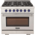 Kucht Professional KFX Series KFX360B - 36 Inch Freestanding Gas Range in Front View