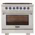 Kucht Professional KFX Series KFX360B - 36 Inch Freestanding Gas Range in Front View