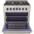 Kucht Professional KFX Series KFX360B - 36 Inch Freestanding Gas Range in Opened View