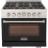 Kucht Professional KFX Series KFX360BK - 36 Inch Freestanding Gas Range in Front View