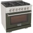Kucht Professional KFX Series KFX360G - 36 Inch Freestanding Gas Range in Angle View
