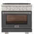 Kucht Professional KFX Series KFX360GY - 36 Inch Freestanding Gas Range in Front View