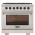 Kucht Professional KFX Series KFX360K - 36 Inch Freestanding Gas Range in Front View
