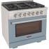 Kucht Professional KFX Series KFX360LB - 36 Inch Freestanding Gas Range in Angle View