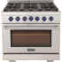 Kucht Professional KFX Series KFX360LPB - 36 Inch Freestanding Gas Range in Front View