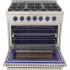 Kucht Professional KFX Series KFX360LPB - 36 Inch Freestanding Gas Range in Opened View