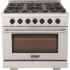 Kucht Professional KFX Series KFX360LPK - 36 Inch Freestanding Gas Range in Front View