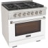 Kucht Professional KFX Series KFX360LPW - 36 Inch Freestanding Gas Range in Angle View