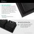 Kraus Kitchen Sink Series KGD433B - Sound Absorbing Feature
