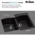 Kraus Forteza Series KGD50GREY - Dual Mount Feature