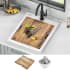Kraus Bellucci™ KGTW1218WH - 18 Inch Workstation Drop-In Top Mount Single Bowl Kitchen Sink with Accessories