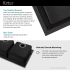 Kraus Kitchen Sink Series KGU434B - Sound Absorbing Feature