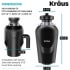 Kraus Bellucci™ KGUW133WH100100 - WasteGuard Continuous Feed Garbage Disposal Dimension