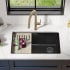 Kraus Bellucci™ KGUW230MBL - 30 Inch Single Bowl Granite Undermount Kitchen Sink Lifestyle View