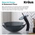 Kraus Vessel Mixer Series KGW1700ORBBLCL - Waterfall Bathroom Faucet Feature