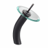 Kraus Vessel Mixer Series KGW1700ORBCL - Waterfall Bathroom Faucet with Clear Glass Disk in Oil Rubbed Bronze