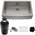 Kraus Standart PRO Series KHF2003310075MB - 33 Inch Apron Front Farmhouse Single Bowl Kitchen Sink with WasteGuard™ Garbage Disposal