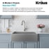 Kraus Standart PRO Series KHF2003310075MB - 33 Inch Single Bowl Stainless Steel Farmhouse Kitchen Sink Feature