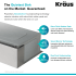 Kraus Standart PRO Series KHT30118 - Top Mount Single Bowl Stainless Steel Kitchen Sink Noise Defend
