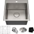 Kraus Standart PRO Series KHT30118 - 18" Drop In / Top Mount 16 Gauge Single Bowl Bar Stainless Steel Kitchen Sink