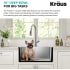Kraus Fairlane KHT6012510 - 25” Drop In / Top Mount Laundry Utility Single Bowl 18-Gauge Stainless Steel Kitchen Sink