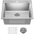 Kraus Fairlane KHT6012510 - 25” Drop In / Top Mount Laundry Utility Single Bowl 18-Gauge Stainless Steel Kitchen Sink