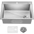 Kraus Fairlane KHT64028 - 28” Drop In / Top Mount Single Bowl 18-Gauge Stainless Steel Kitchen Sink