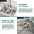 Kraus Fairlane KHT64028 - 28” Drop In / Top Mount Single Bowl 18-Gauge Stainless Steel Kitchen Sink