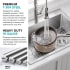 Kraus Fairlane KHT64124 - 24” Drop In / Top Mount Single Bowl 18-Gauge Stainless Steel Kitchen Sink