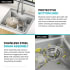 Kraus Fairlane KHT64122 - 22” Drop In / Top Mount Single Bowl 18-Gauge Stainless Steel Kitchen Sink