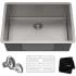 Kraus Standart PRO Series KHU10028 - 28" Undermount Single Bowl 16 Gauge Stainless Steel Kitchen Sink