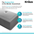 Kraus Standart PRO Series KHU10028 - Undermount Single Bowl Stainless Steel Kitchen Sink Feature