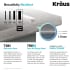 Kraus Standart PRO Series KHU10028 - Undermount Single Bowl Stainless Steel Kitchen Sink Feature