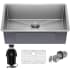 Kraus Standart PRO Series KHU10030100100MB - 30-Inch Undermount 16 Gauge Single Bowl Stainless Steel Kitchen Sink with WasteGuard™ Garbage Disposal